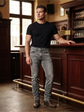 Levi's 511 Slim Straight Gray Jeans with Casual Edge